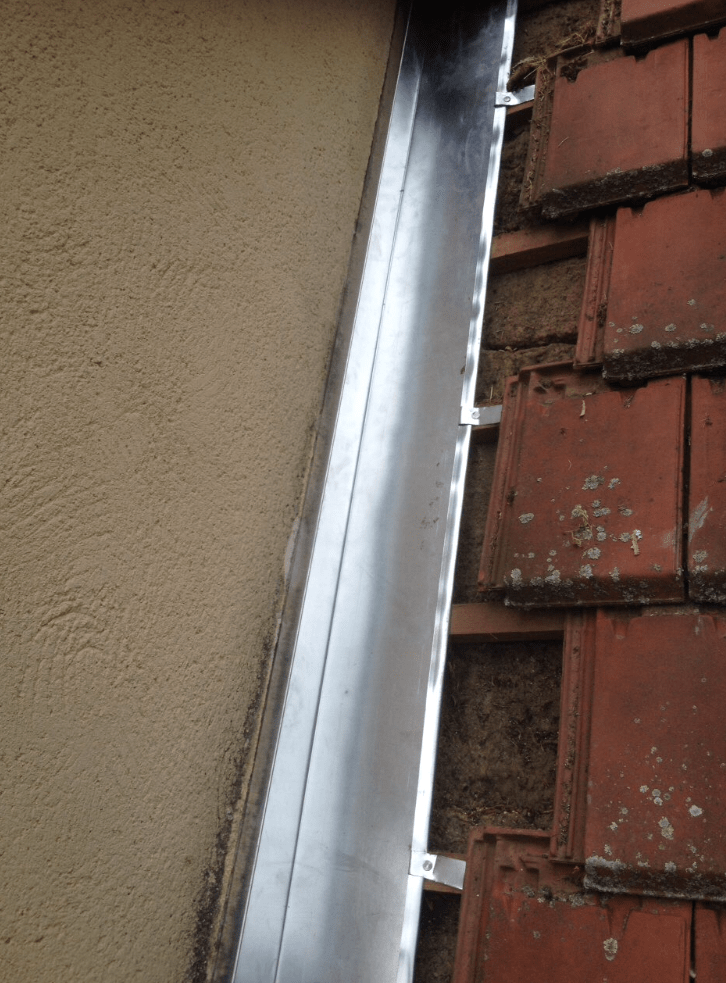 couloir d'eaux pluviales en zinc